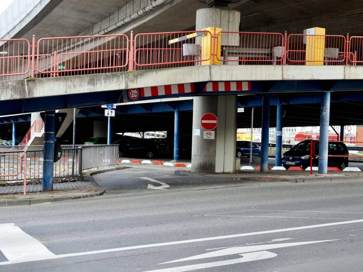 Rückbau der Kfz-Ausfahrt am Parkhaus Obere Löhr
