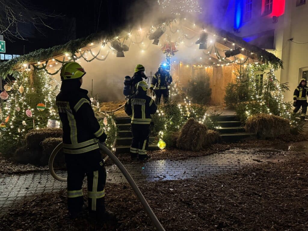 Bühnenbrand auf dem Pfefferkuchen-Weihnachtsmarkt