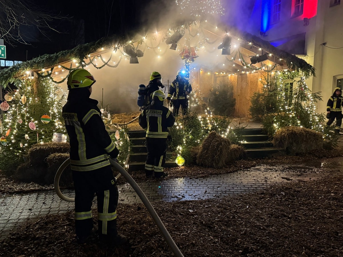 Bühnenbrand auf dem Pfefferkuchen-Weihnachtsmarkt