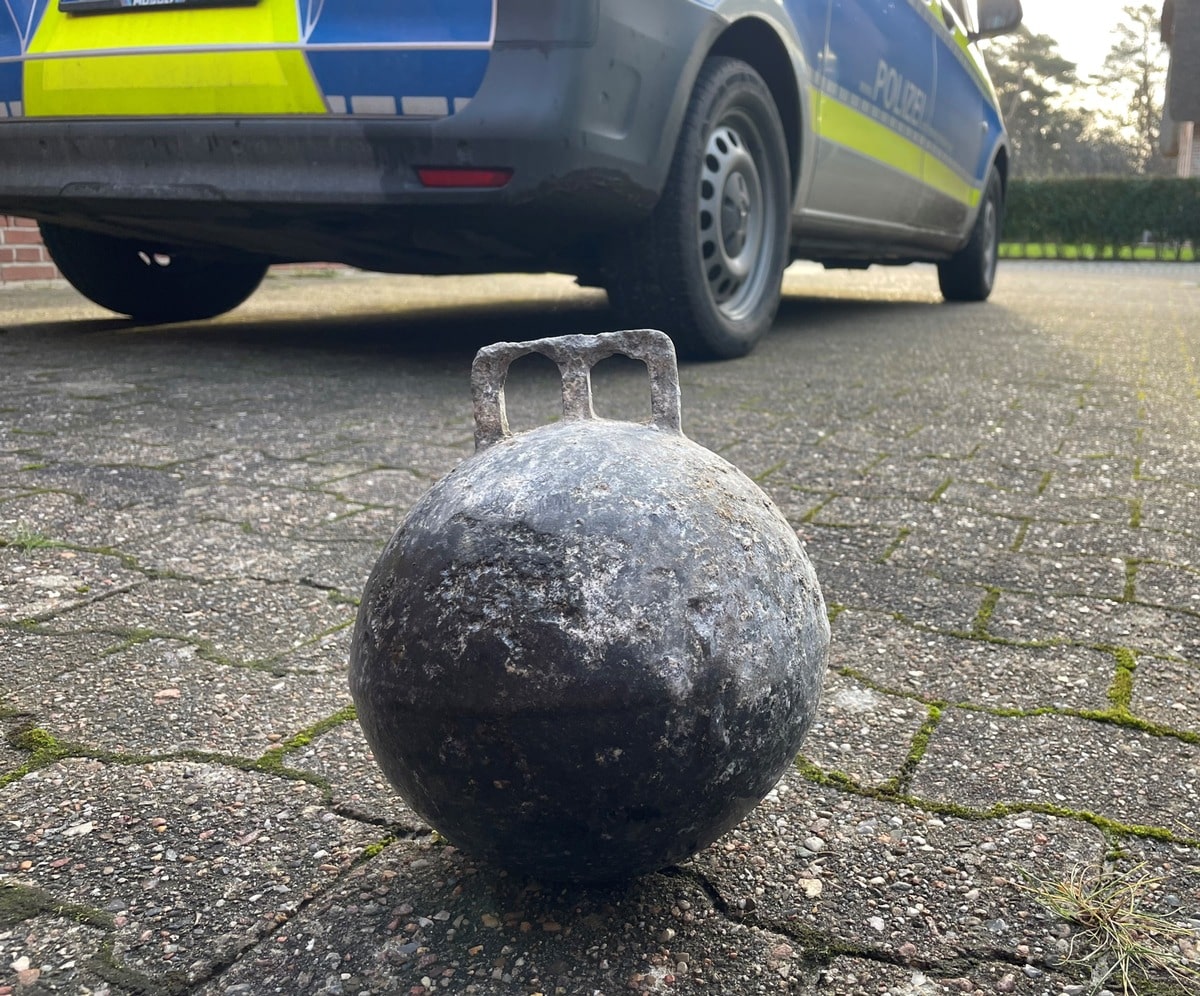 Gasaustritt aus Strandfund auf Amrum