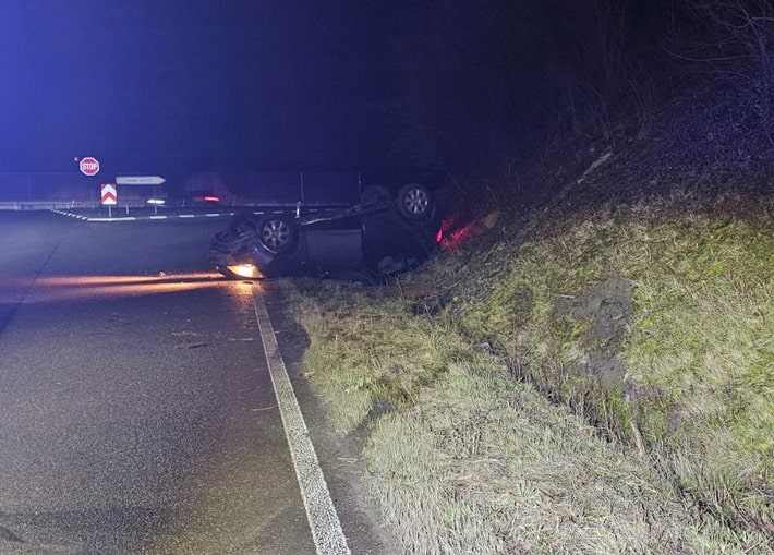 Unfall an der B10-Auffahrt Germersheim
