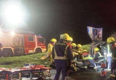 Verkehrsunfall auf der BAB 61