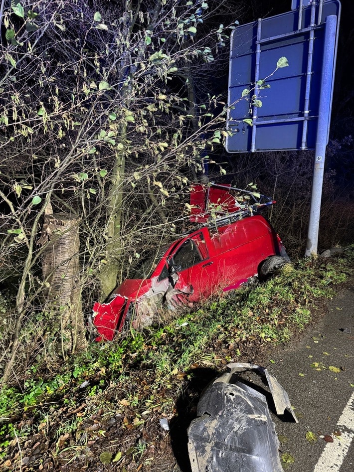 Unfall auf der Wittener Straße