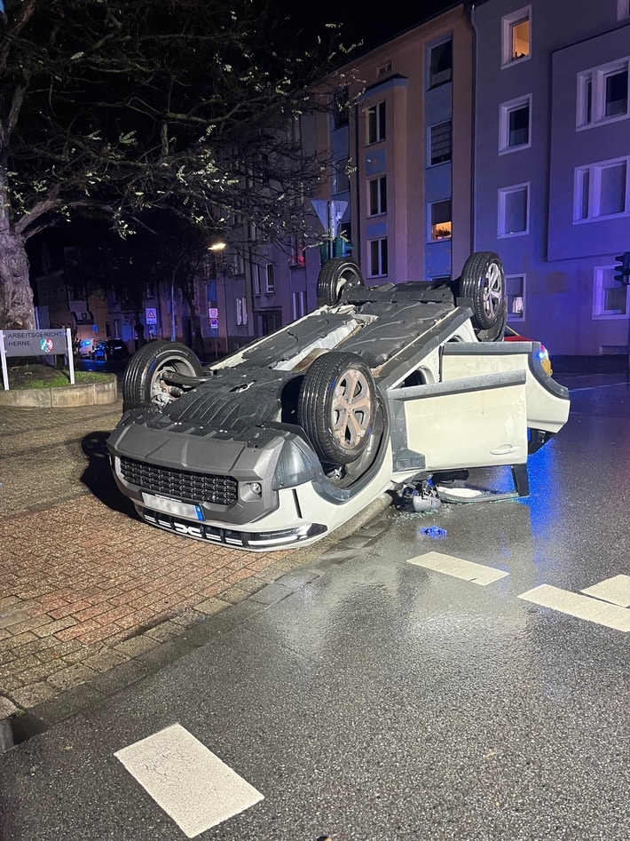 Verkehrsunfall auf der Sodinger Straße in Herne