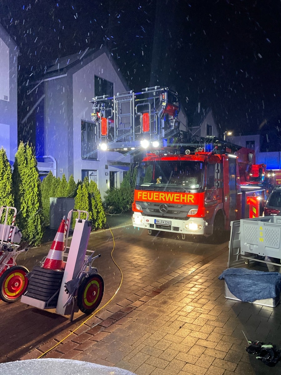 Waschmaschine brennt im Keller