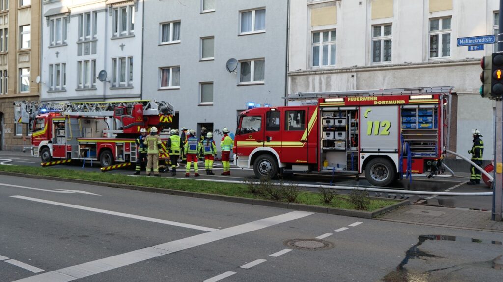 Kellerbrand Mallinckrodtstraße Dortmund
