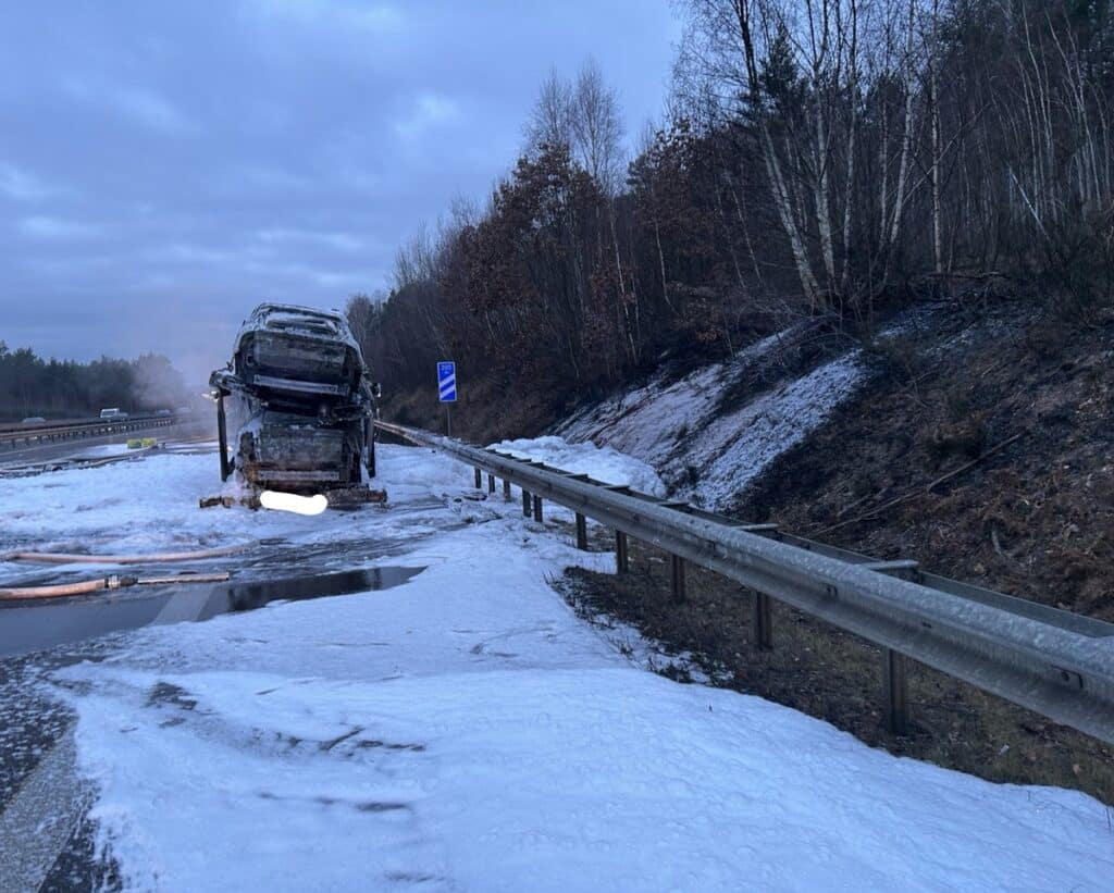 Autotransporter Brand Kaiserslautern