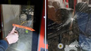 Bahnhof Schliersee BOB Zug beschädigt