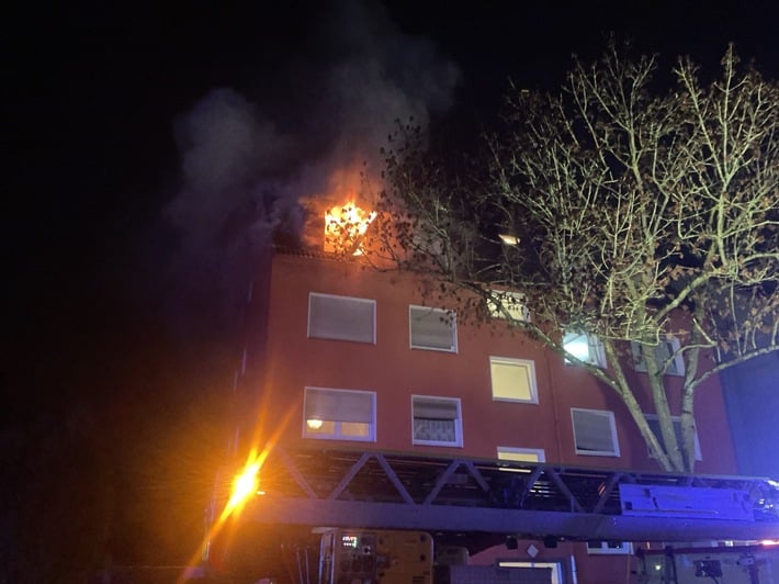 Wohnungsbrand in Dortmund-Huckarde