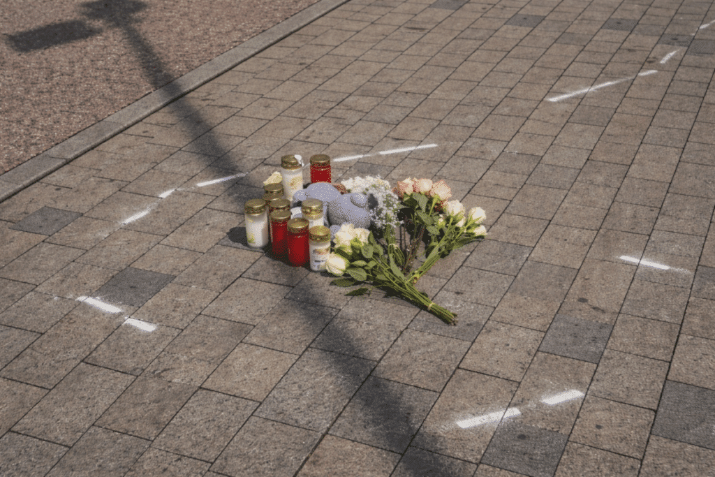 Kreuzung von Erinnerung und Trauer