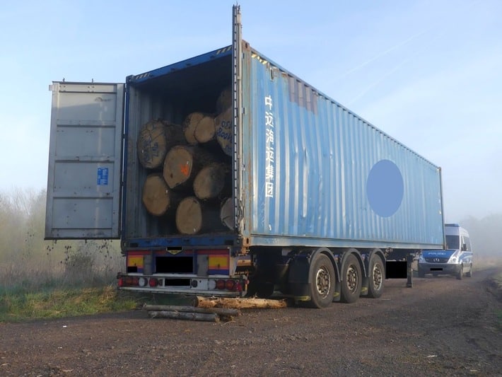 Holztransport Kontrolle Alsfeld