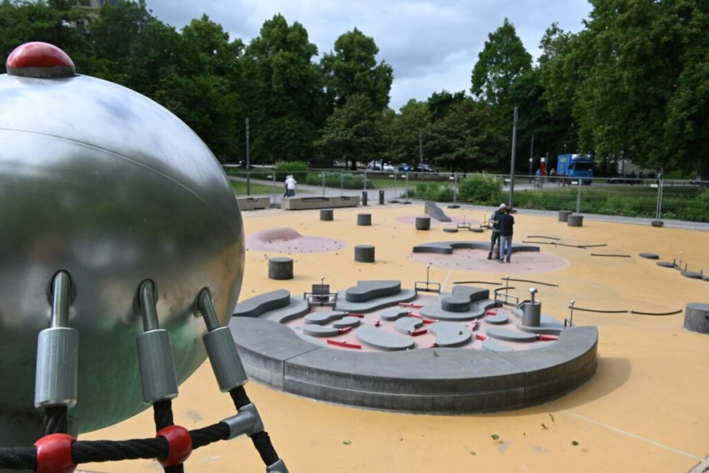 Technischer Defekt am Wasserspielplatz