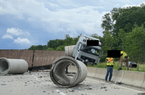 Schwerer Lkw-Unfall auf der A4 bei Erfurt