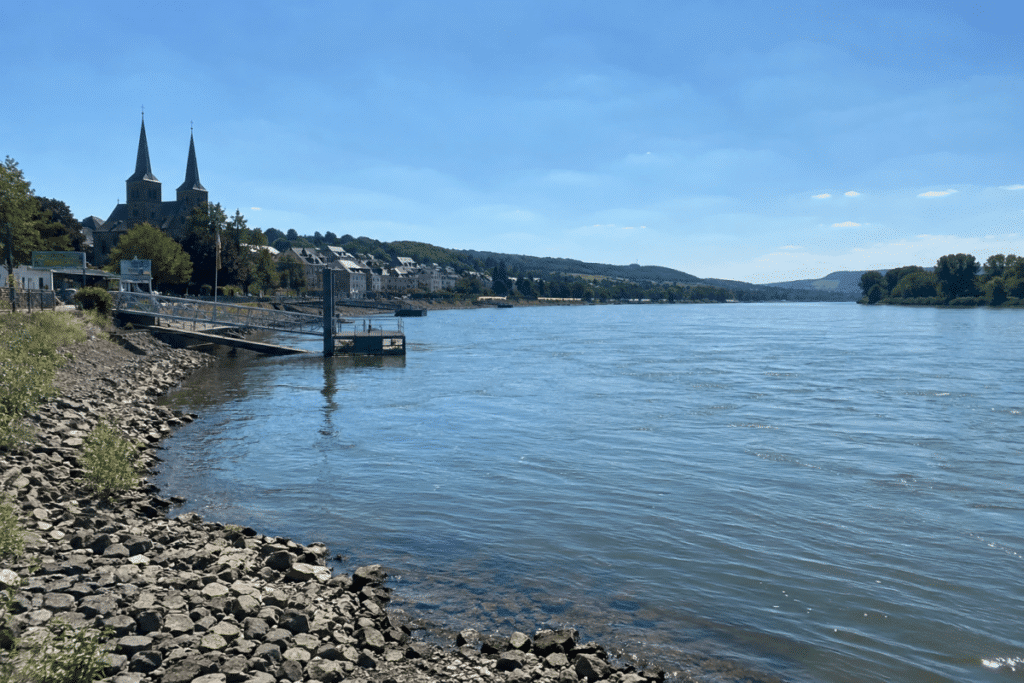 Puppe im Rhein bei Bad Breisig