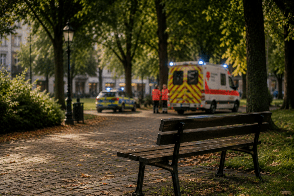 Tote auf Parkbank in Siegen