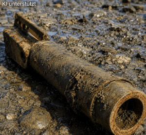 Bazooka-Rakete am Rheinufer in Koblenz entdeckt