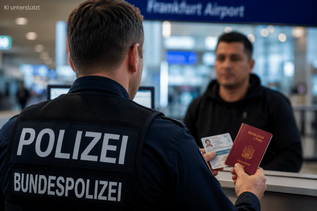 Gefälschter Reisepass am Flughafen Frankfurt