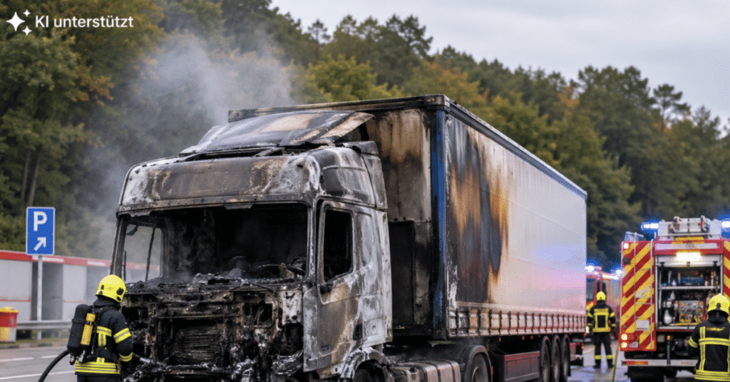 LKW-Brand auf A48