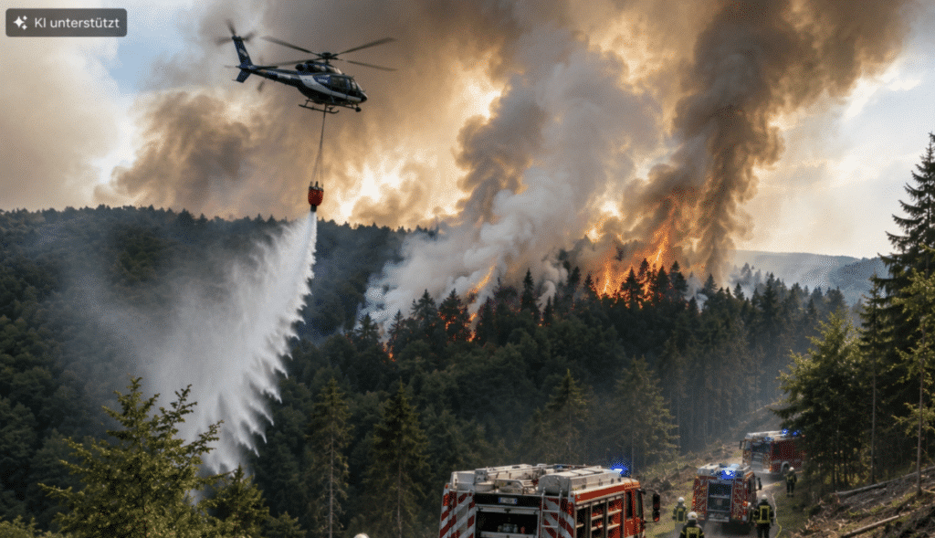Waldbrand bei Springiersbach