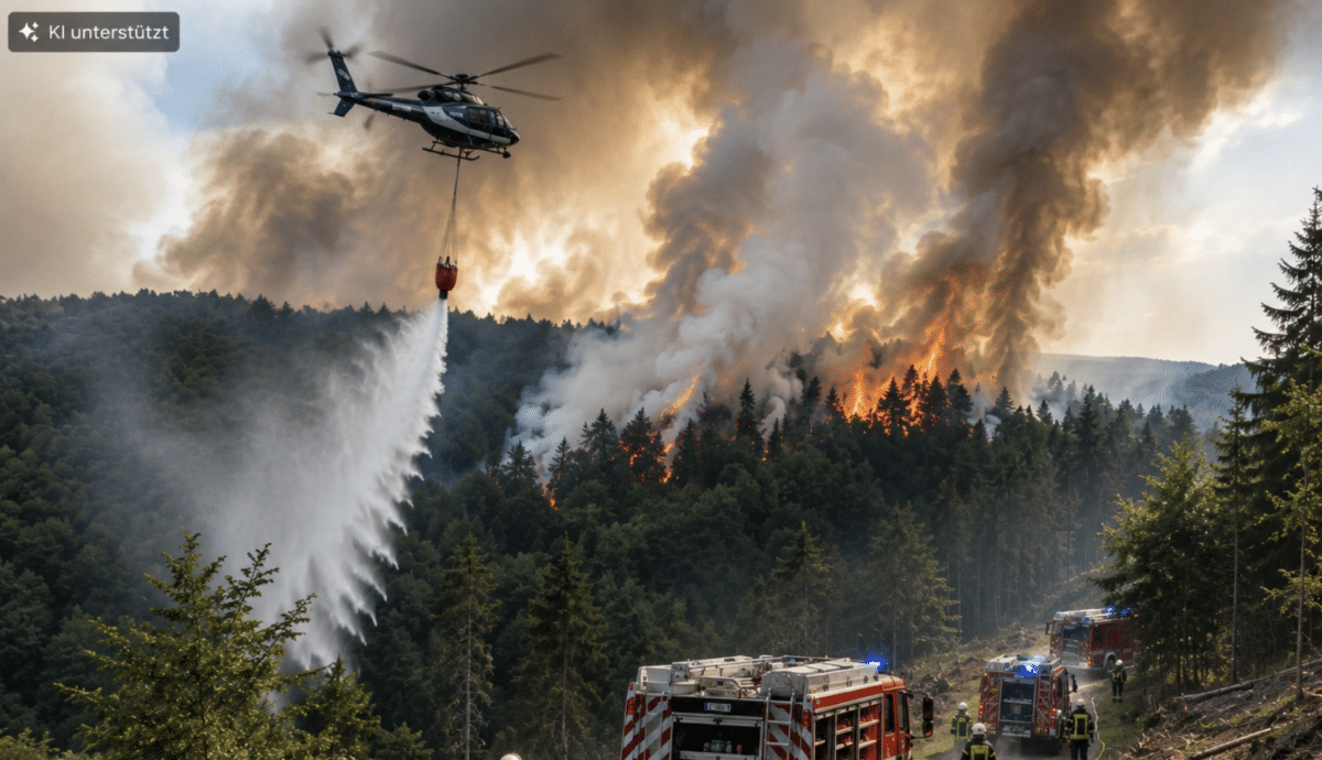 Waldbrand bei Springiersbach