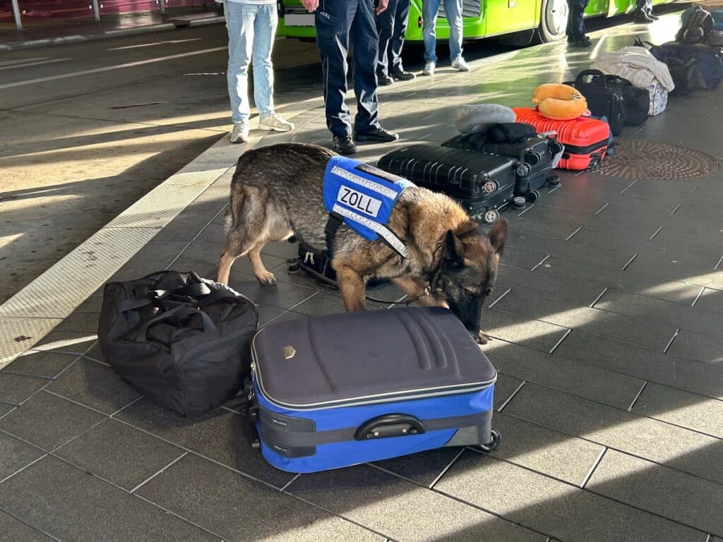 Zollkontrolle am Stuttgarter Flughafen