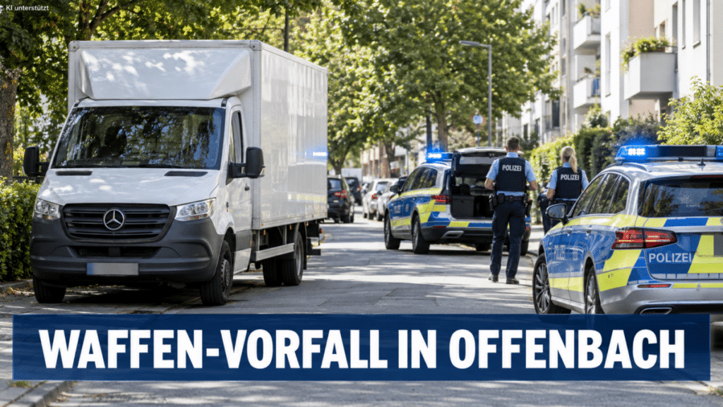 Bewaffneter Mann in Offenbach