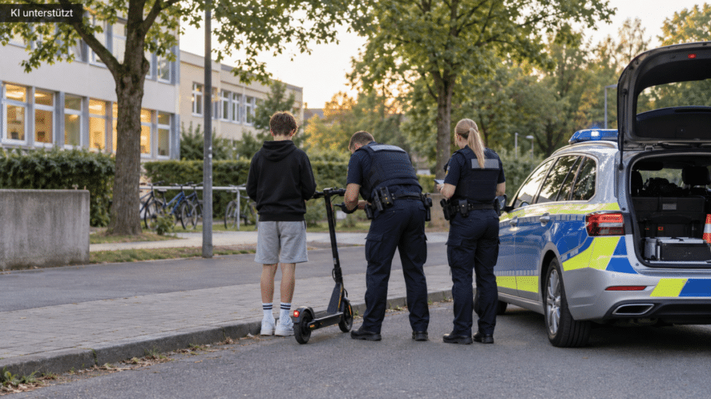 13-Jähriger mit schnellem E-Scooter