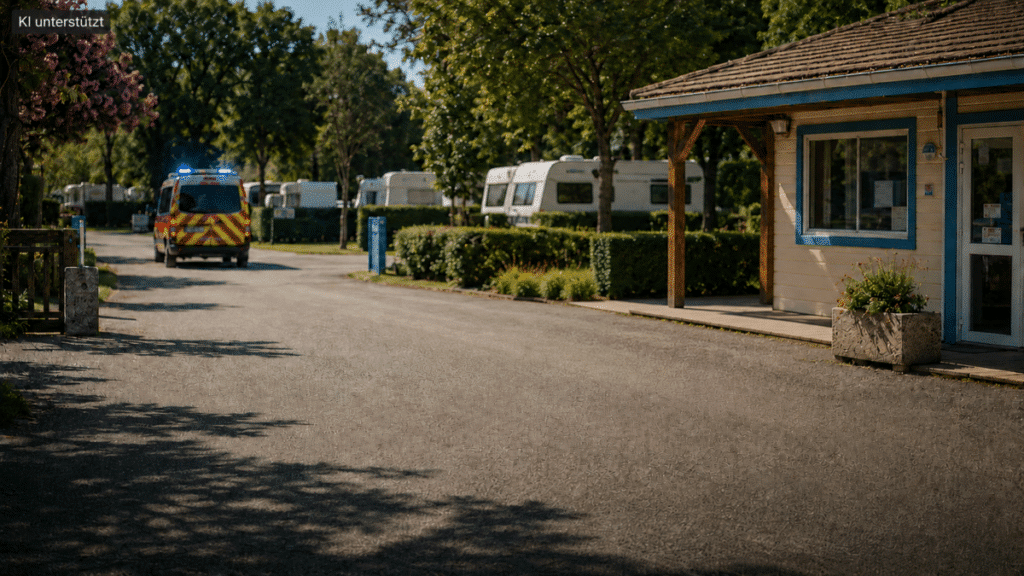 Camping-Unfall in Frankreich