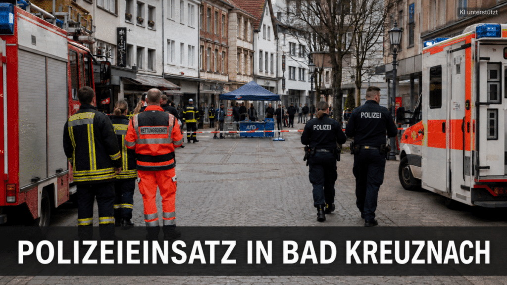 Flüssigkeit auf AfD-Infostand in Bad Kreuznach