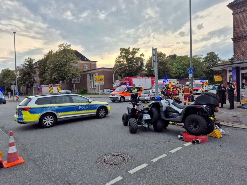 Quad-Unfall in Neumünster