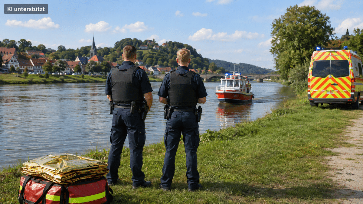 Junge aus Weser gerettet