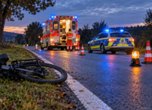 Tödlicher Unfall bei Heringen: Polizeiauto erfasst E-Bike-Fahrer