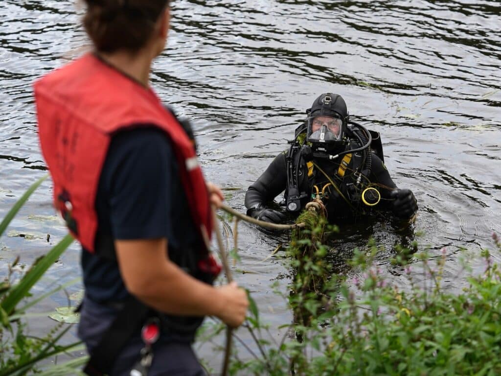 Vermisstensuche am Kettwiger Ruhrbogen
