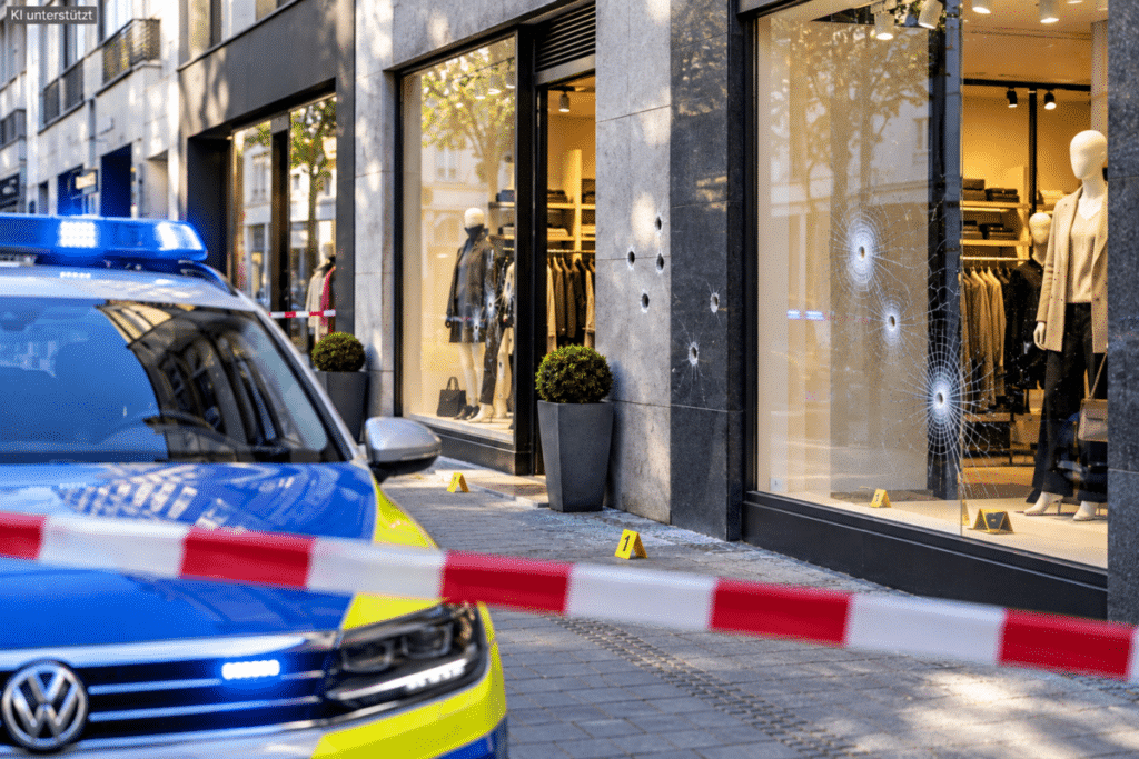 Schüsse auf Modegeschäfte in Köln