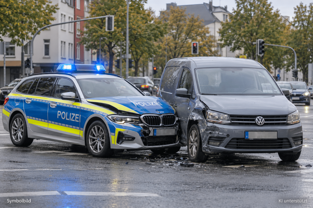 Streifenwagen-Unfall in Herne