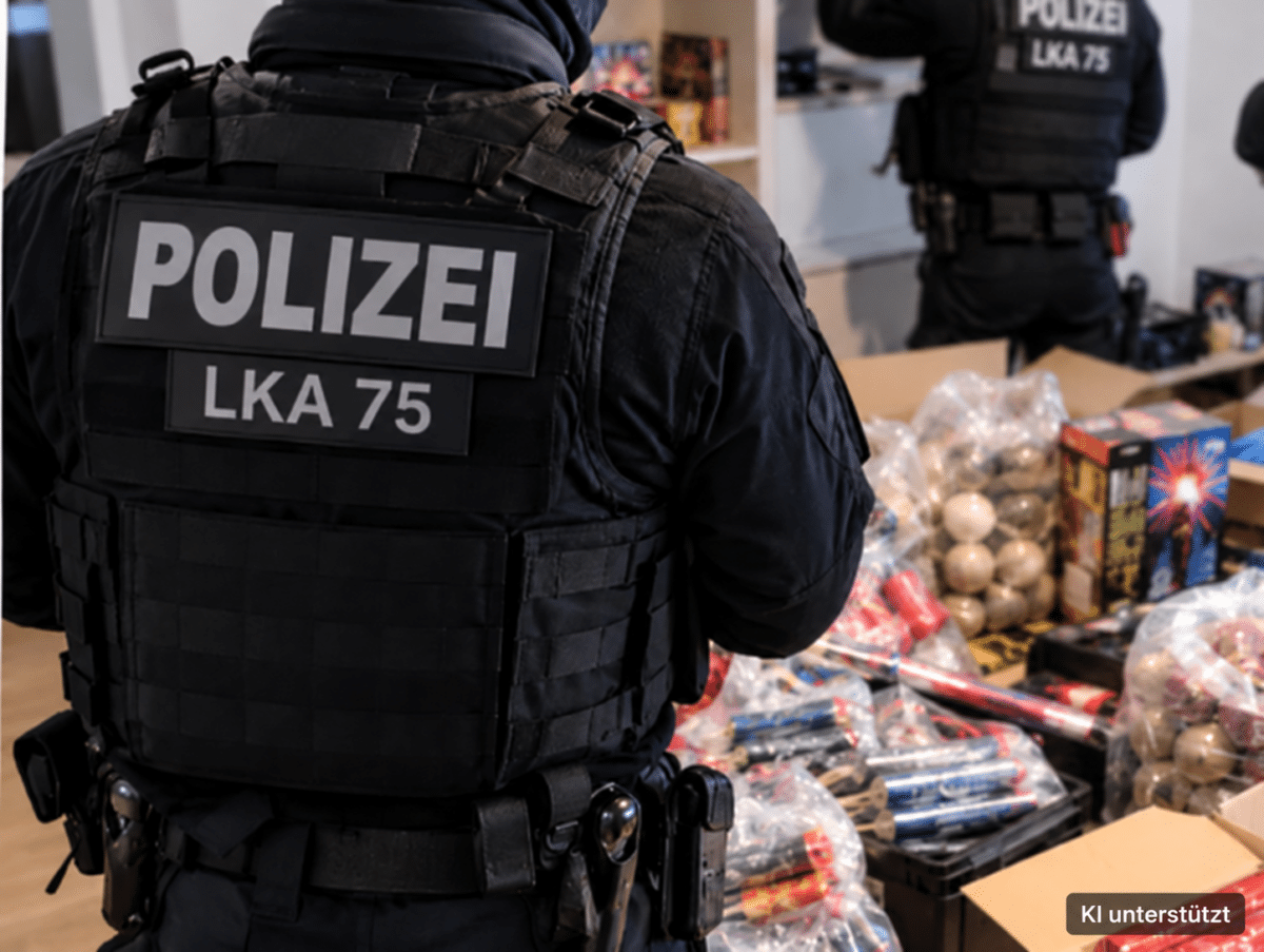Illegale Pyrotechnik in Hamburg