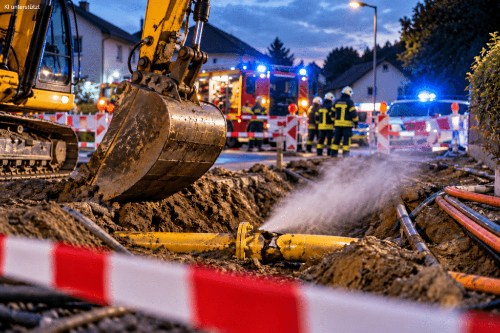 Gasleitung in Salchendorf beschädigt