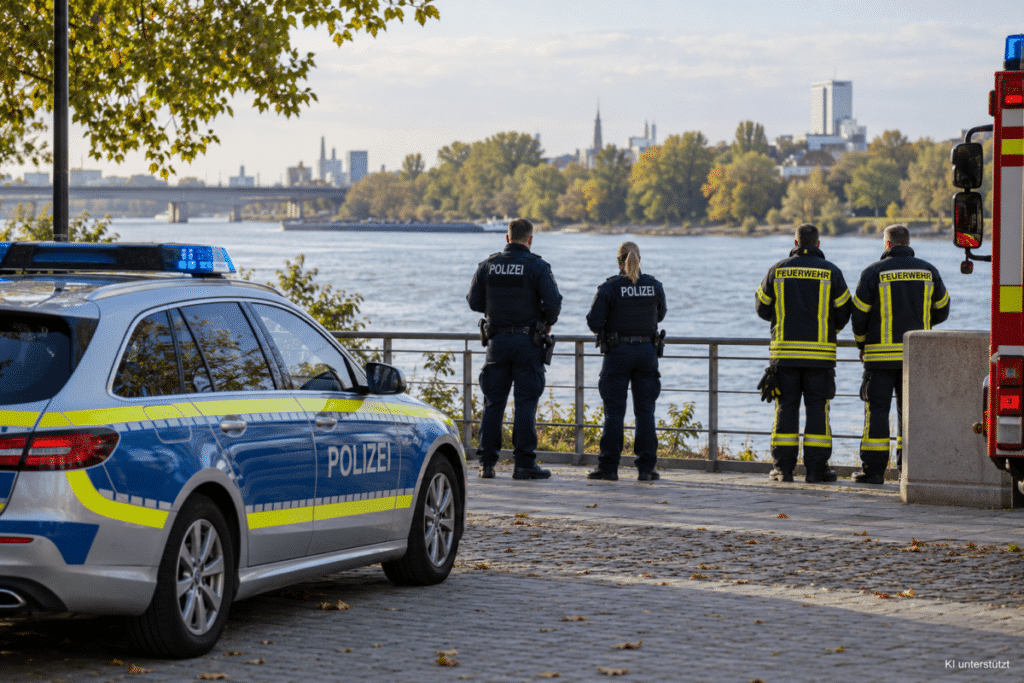 Schusswaffe in den Rhein