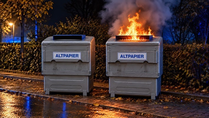 Brandserie in Neuss