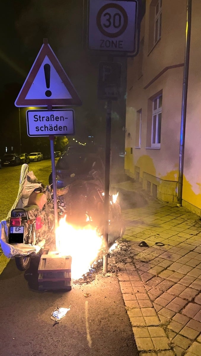 Brandstiftung in Erfurt